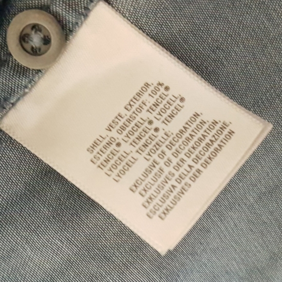 Anthropologie Holding Horses Chambray Wrap Top - Picture 7 of 7